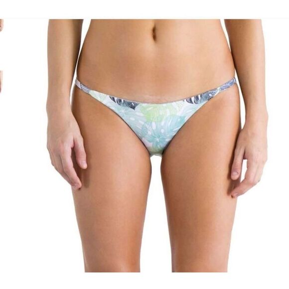 Nirvanic Swim Bikini Hali Bottom in Monstera Tropic (L) - Picture 1 of 6